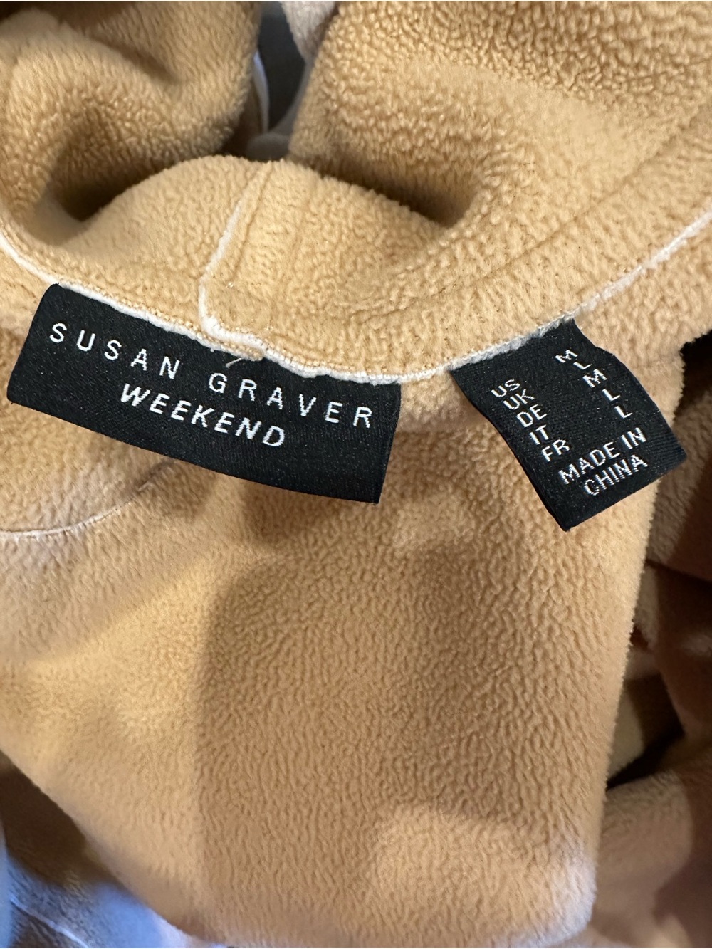 Susan Graver Fleece Jacket - Picture 6 of 9